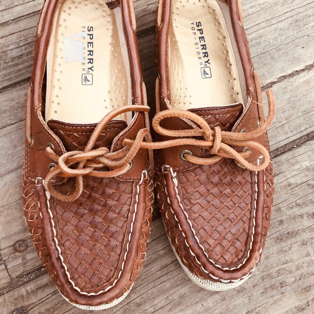 Sperry Top-Sider Brown Leather Boat Shoes 6.5